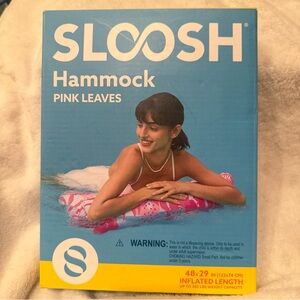 Pink Leaves Hammock Inflatable Float